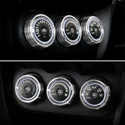 Car Metal Air Conditioner Knob Case for Mitsubishi ASX (Silver)