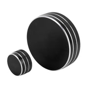 2 PCS Car Metal Central Control Knob Case for Cadillac (Black)