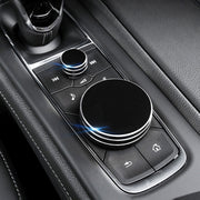 2 PCS Car Metal Central Control Knob Case for Cadillac (Black)