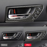 Car Carbon Fiber Front Door Handle Decorative Sticker for Lexus IS250 2013-, Left Drive A Style