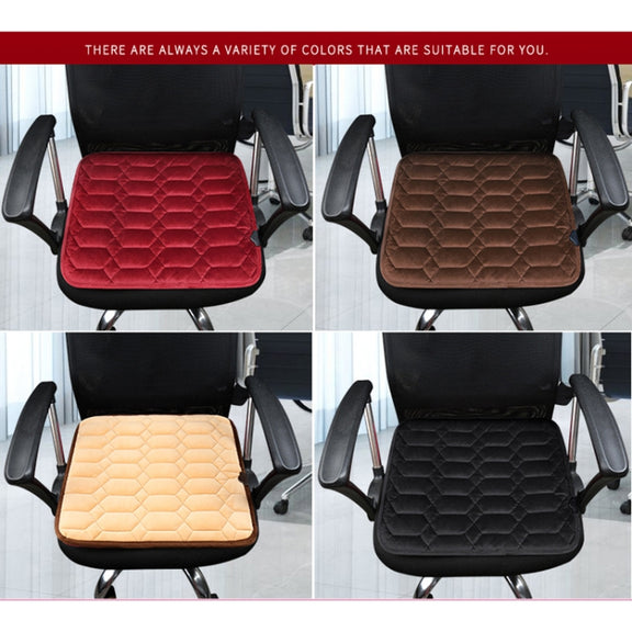 Car USB Seat Heater Cushion Warmer Cover Winter Heated Warm Mat, Style: Square (Black)