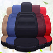 Car Four Seasons Linen Fabric Front Seat Cushion (Blue)