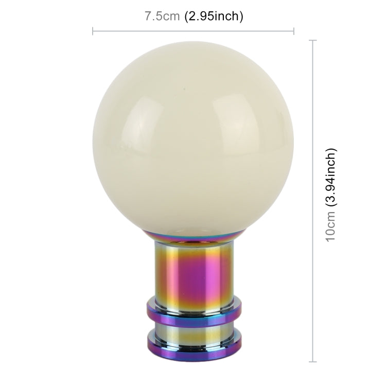 Universal Car Ball Shape Gear Head Gear Shift Knob (Beige)
