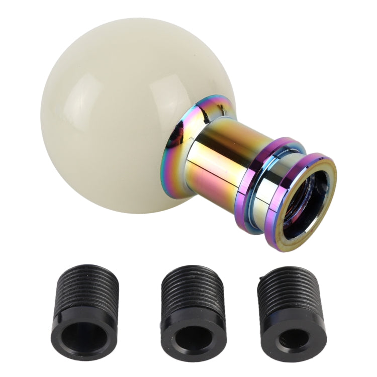 Universal Car Ball Shape Gear Head Gear Shift Knob (Beige)