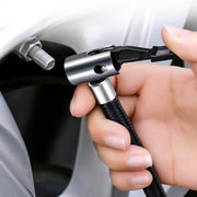 Car 12V Portable Inflatable Cylinder Pedal Digital Display Air Pump with Light