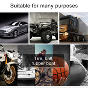 Car 12V Portable Inflatable Cylinder Pedal Pointer Air Pump with Light & Tool Box