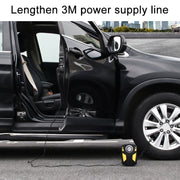 Car 12V Portable Inflatable Cylinder Pedal Pointer Air Pump with Light & Tool Box