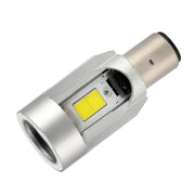 BA20D DC12-80V / 20W / 6000K / 2000LM Motorcycle Headlight with Angel Eyes (Red)