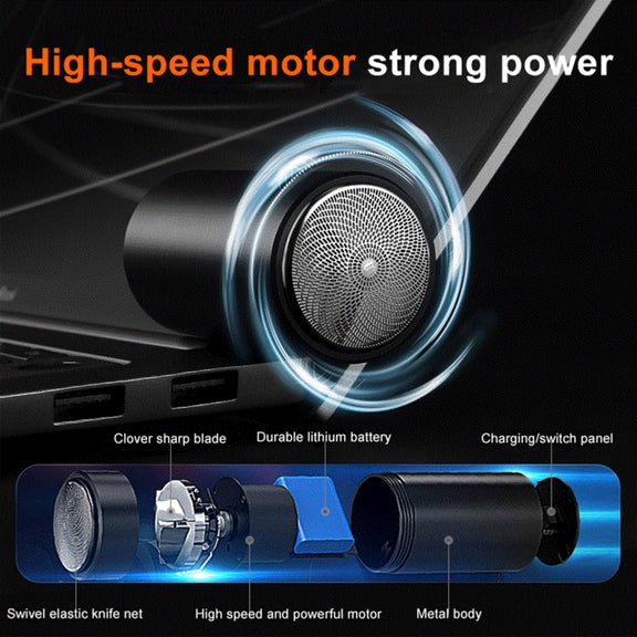 SD-05 Multifunctional Portable Car Turbo Mini Electric Shaver (Silver)