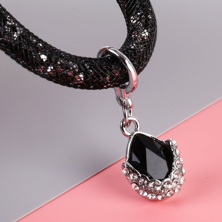 Car Diamond Metal + Plastic Keychain (Black)