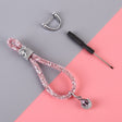 Car Diamond Metal + Plastic Keychain (Pink) - Key Rings by PMC TechLife | Online Shopping South Africa | PMC TechLife