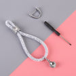 Car Diamond Metal + Plastic Keychain (White) - Key Rings by PMC TechLife | Online Shopping South Africa | PMC TechLife