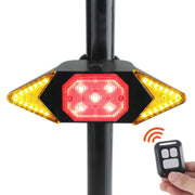 USB Rechargeable Bicycle Turn Light Wireless Remote Control Bike Tail Light