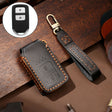 Hallmo Car Cowhide Leather Key Protective Cover Key Case for Honda Civic / Accord 2-button(Black) - free shipping - PMC TechLife - Order now!