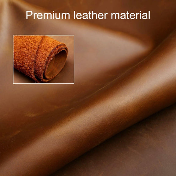 Hallmo Car Cowhide Leather Key Protective Cover Key Case for Toyota Corolla 2018 3-button(Brown)