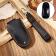 Hallmo Car Cowhide Leather Key Protective Cover Key Case for Tesla Model 3 / S A Style(Black) - free shipping - PMC TechLife - Order now!