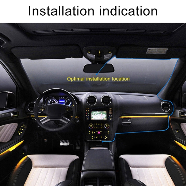 2.4 inch Car 480P Single Recording Shield Driving Recorder DVR Support Parking Monitoring / Loop Recording (Black)