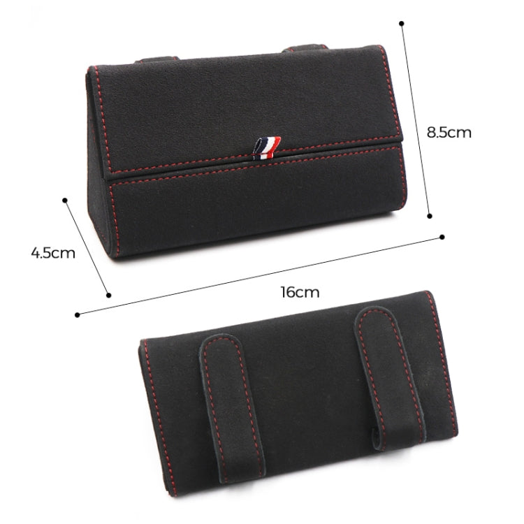 530 Car Glasses Storage Bag Glasses Box (Black)