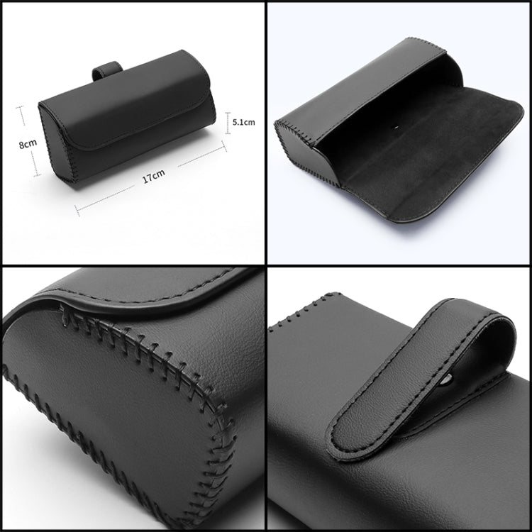 533 Car Glasses Storage Bag Glasses Box (Grey)