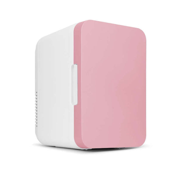 8L 37-48W Car / Home Mini Refrigerator, EU Plug(Pink)