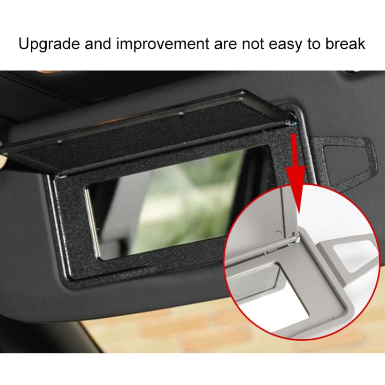 Car Front Row Left Sun Visor Makeup Mirror for Mercedes-Benz S Class W220 1998-2005, Left and Right Drive Universal (Grey)
