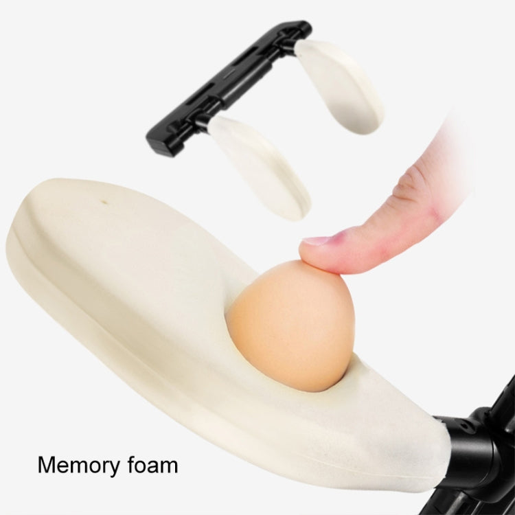 A02 Adjustable Car Auto U-shaped Memory Foam Neck Rest Cushion Seat Pillow(Black)