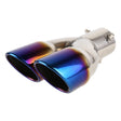 Universal Car Styling Stainless Steel Straight Exhaust Tail Muffler Tip Pipe, Inside Diameter: 6cm (Blue) - Exhaust Pipes by PMC TechLife | Online Shopping South Africa | PMC TechLife | Buy Now Pay Later Mobicred