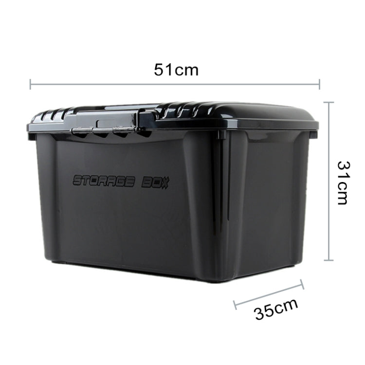 3R-2002 Car / Household Storage Box Sealed Box, Capacity: 40L(Black)