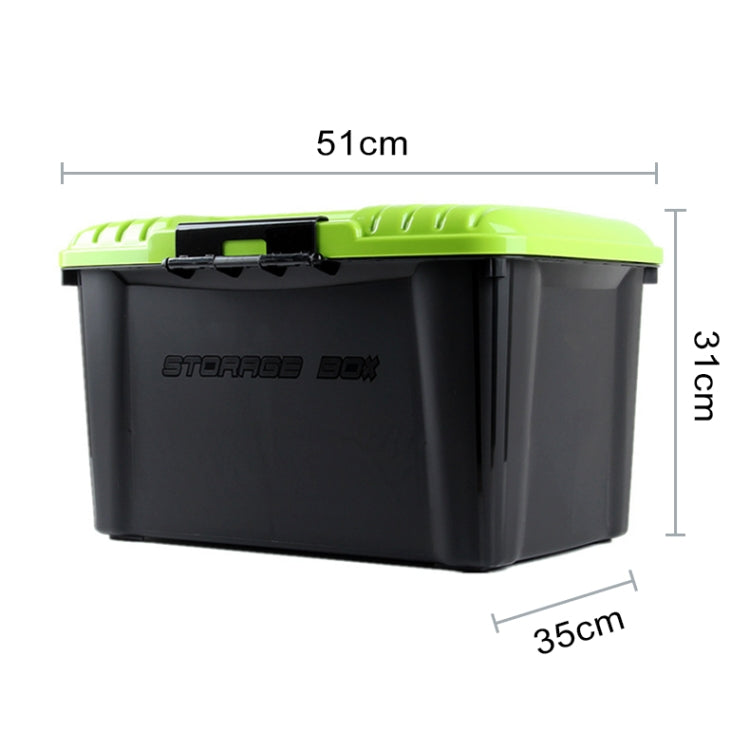 3R-2002 Car / Household Storage Box Sealed Box, Capacity: 40L(Green)