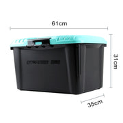 3R-2003 Car / Household Storage Box Sealed Box, Capacity: 50L(Blue)
