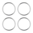 4 PCS / Set Air Conditioning Vent Metal Decorative Ring for Audi A1(Silver) - Decoration Rings by PMC Jewellery | Online Shopping South Africa | PMC Jewellery | Buy Now Pay Later Mobicred