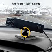 12V Car Hollow Heater Multifunctional Front Windshield Defroster and Demister(Orange)