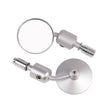 Motorcycle Round Shape Reflective Mirror Rearview Mirror (Silver) - Side Mirrors by PMC TechLife | Online Shopping South Africa | PMC TechLife | Buy Now Pay Later Mobicred