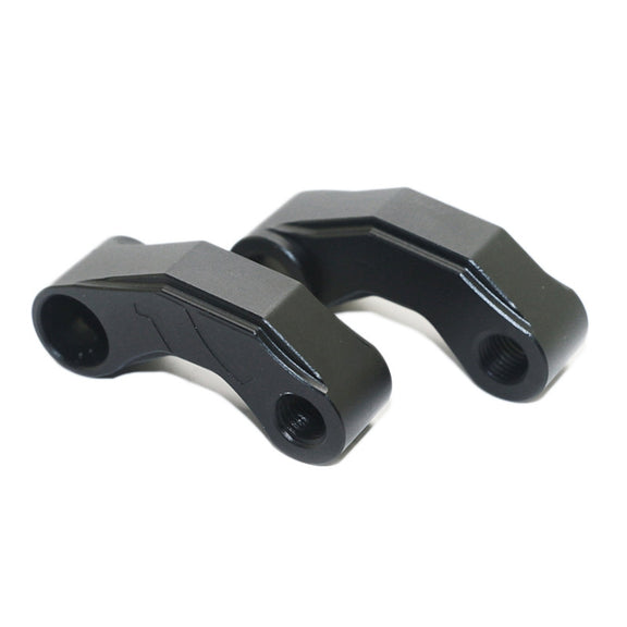 SF-YSZ-2 Mirror Code Motorcycle Modification Aluminum Alloy CNC Rearview Extension Bracket Set (Black)