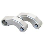 SF-YSZ-2 Mirror Code Motorcycle Modification Aluminum Alloy CNC Rearview Extension Bracket Set (Silver)