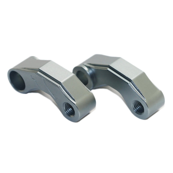 SF-YSZ-2 Mirror Code Motorcycle Modification Aluminum Alloy CNC Rearview Extension Bracket Set (Titanium Color)
