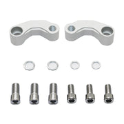 SF-YSZ-2 Mirror Code Motorcycle Modification Aluminum Alloy CNC Rearview Extension Bracket Set (Black)