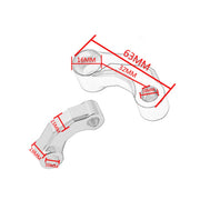 SF-YSZ-2 Mirror Code Motorcycle Modification Aluminum Alloy CNC Rearview Extension Bracket Set (Black)