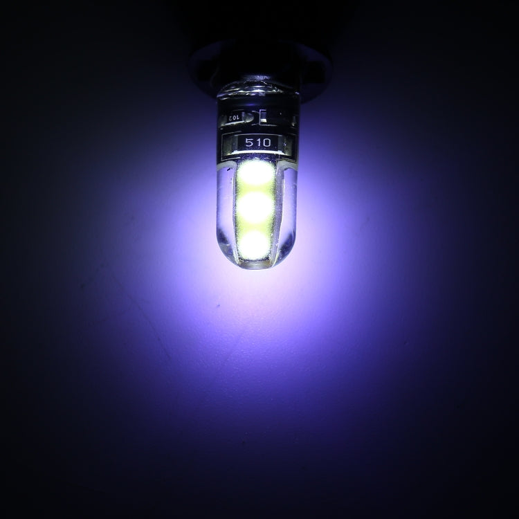 10 PCS T10 DC12V / 1W Car Clearance Light COB Lamp Beads (White Light)