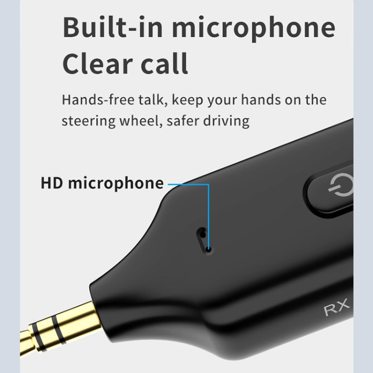 A60 3 in 1 Car Bluetooth Receiver Transmitter 3.5AUX Hands-free Call