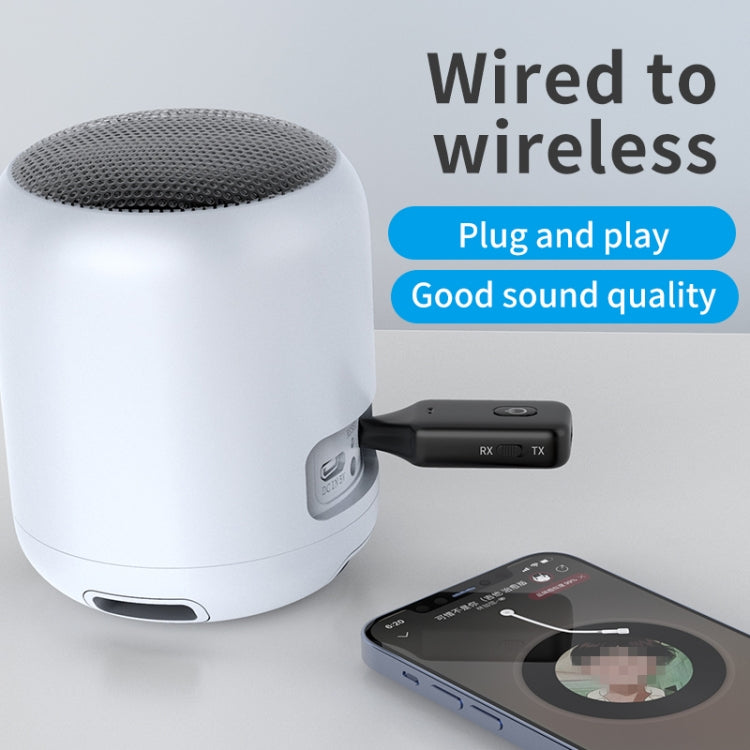 A60 3 in 1 Car Bluetooth Receiver Transmitter 3.5AUX Hands-free Call