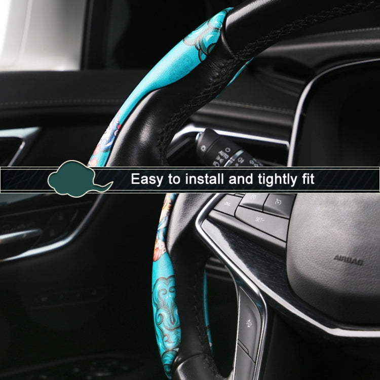 Car Universal China-Chic Relief Steering Wheel Cover (Tiger)