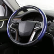 Car Universal Carbon Fiber Steering Wheel Cover (Blue) - Steering Wheel Accessories by PMC TechLife | Online Shopping South Africa | PMC TechLife | Buy Now Pay Later Mobicred