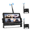 PZ710-W 7 inch Car Digital Wireless Rear-view Split-screen Monitor Dual Record - Rearview Monitors by PMC TechLife | Online Shopping South Africa | PMC TechLife | Buy Now Pay Later Mobicred