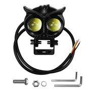 CS-1584A1 External Water-resistant Double Lamp Bead LED Headlight Owl Bracket Type