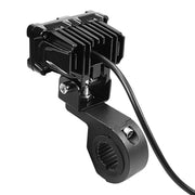 ZH-1583A1 External Water-resistant Double Lamp Bead LED Headlight Square Dragon Button Type