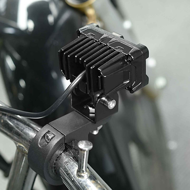 ZH-1583A1 External Water-resistant Double Lamp Bead LED Headlight Square Dragon Button Type