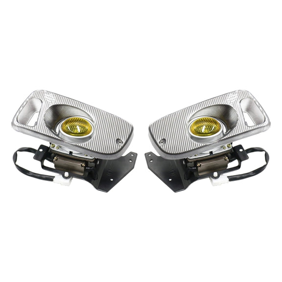 1 Pair Car Modified Front Fog Light for Honda Civic 1992-1995 (Yellow Light)
