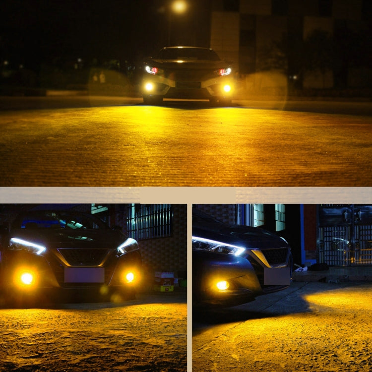 1 Pair Car Modified Front Fog Light for Honda Civic 1992-1995 (Yellow Light)