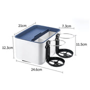 Car Multifunctional Storage Box Water Cup Holder (Blue)